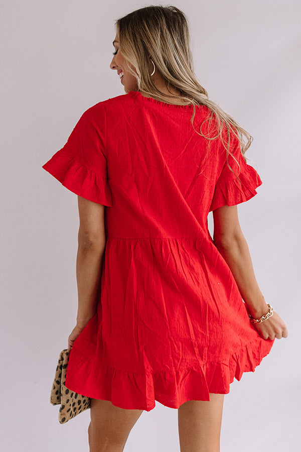 Beyond Bali Shift Dress in Scarlet Image - 5