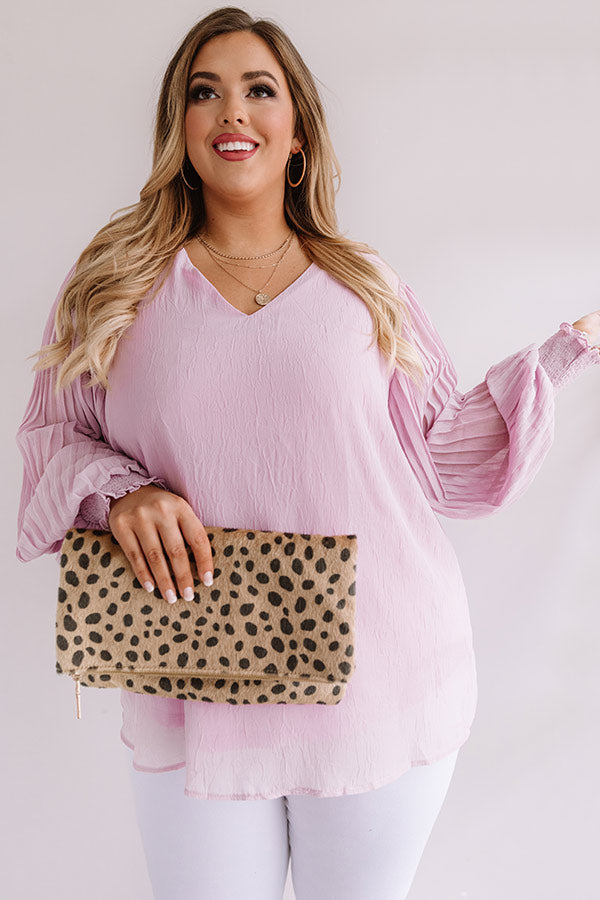 Sparks And Kisses Shift Top In Lavender  Curves Image - 2