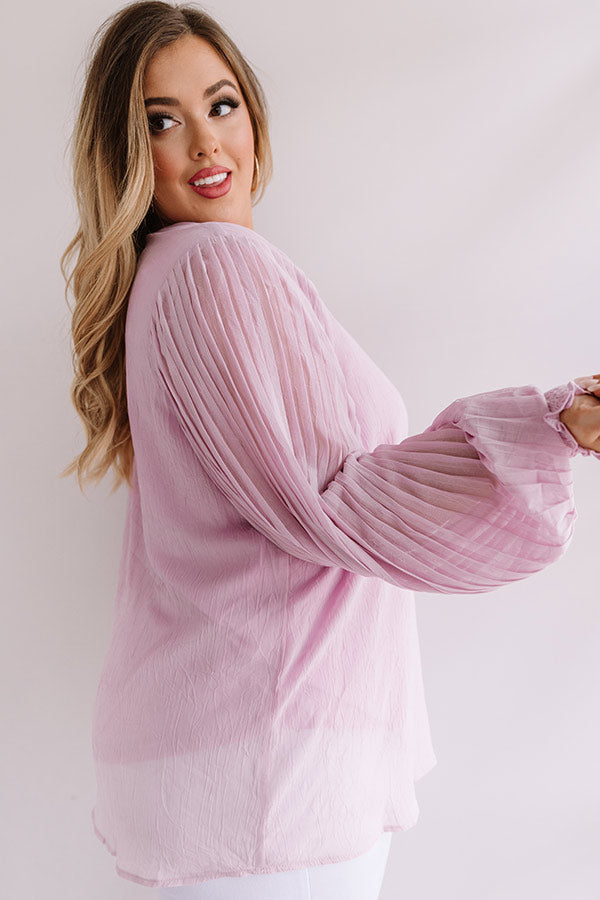 Sparks And Kisses Shift Top In Lavender  Curves Image - 4