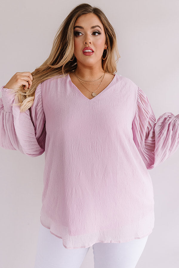 Sparks And Kisses Shift Top In Lavender  Curves Image - 3