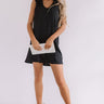 Song And Dance Ruffle Shift Dress in Black Image - 1