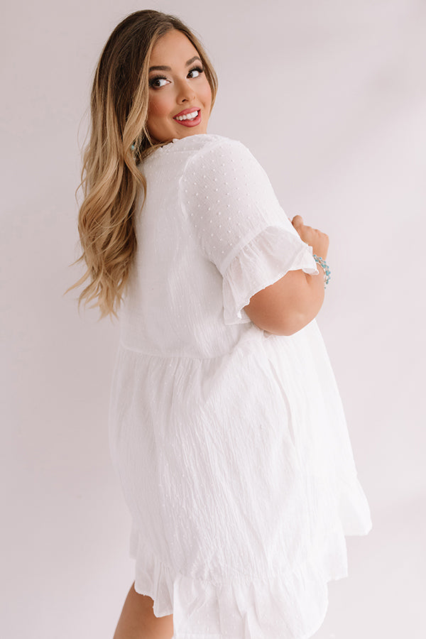 Beyond Bali Shift Dress in White Curves Image - 4