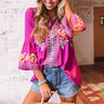 Road To Paradise Embroidered Top In Orchid Image - 1