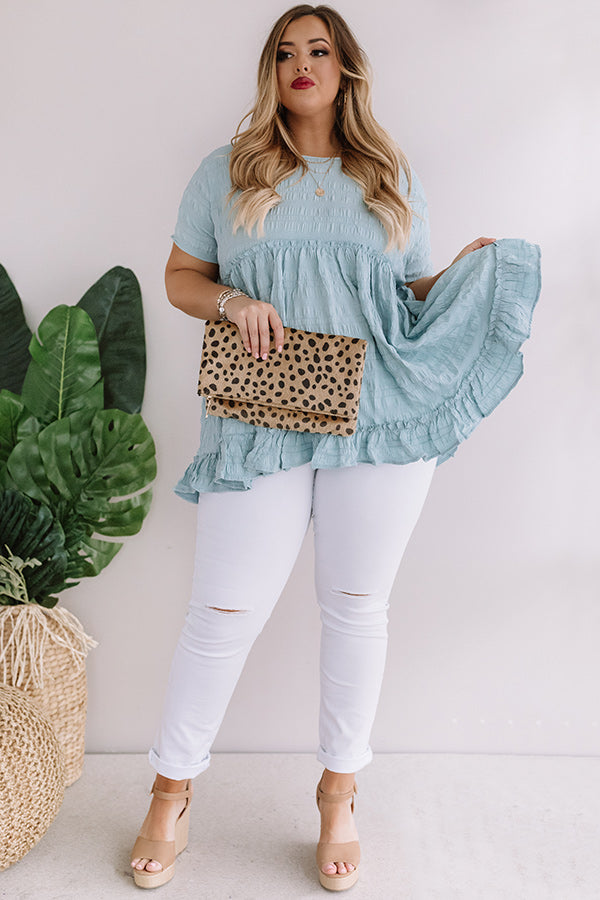 Kisses In Capri Babydoll Top In Island Paradise Curves Image - 4