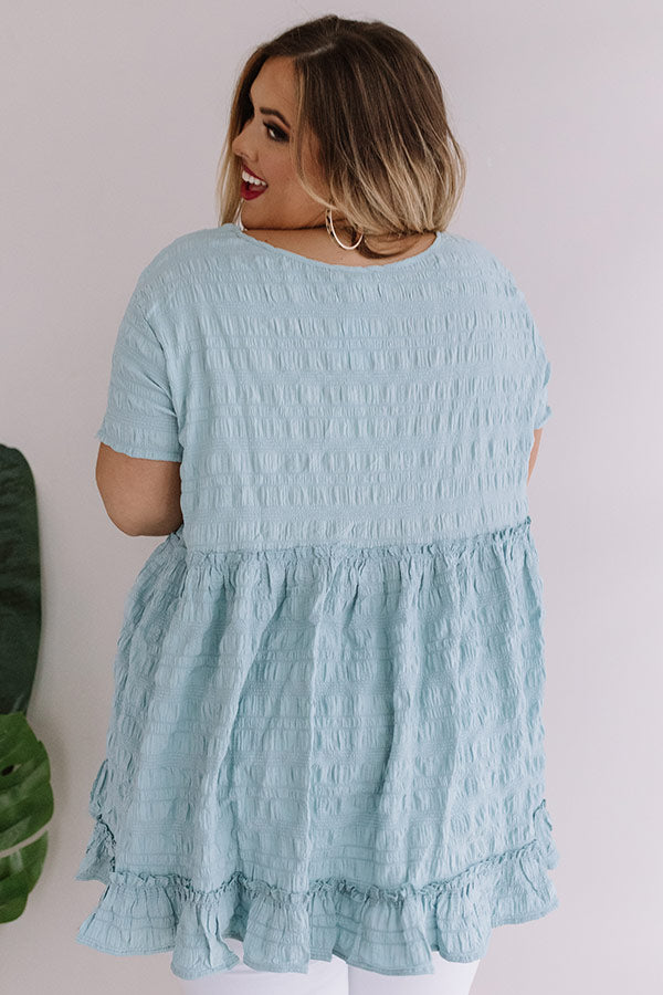 Kisses In Capri Babydoll Top In Island Paradise Curves Image - 5