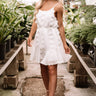 Kisses In Capri Shift Dress in White Image - 1