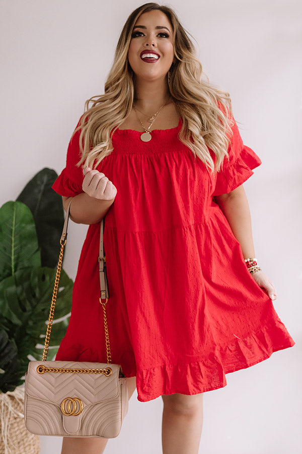 Beyond Bali Shift Dress in Scarlet Curves Image - 2