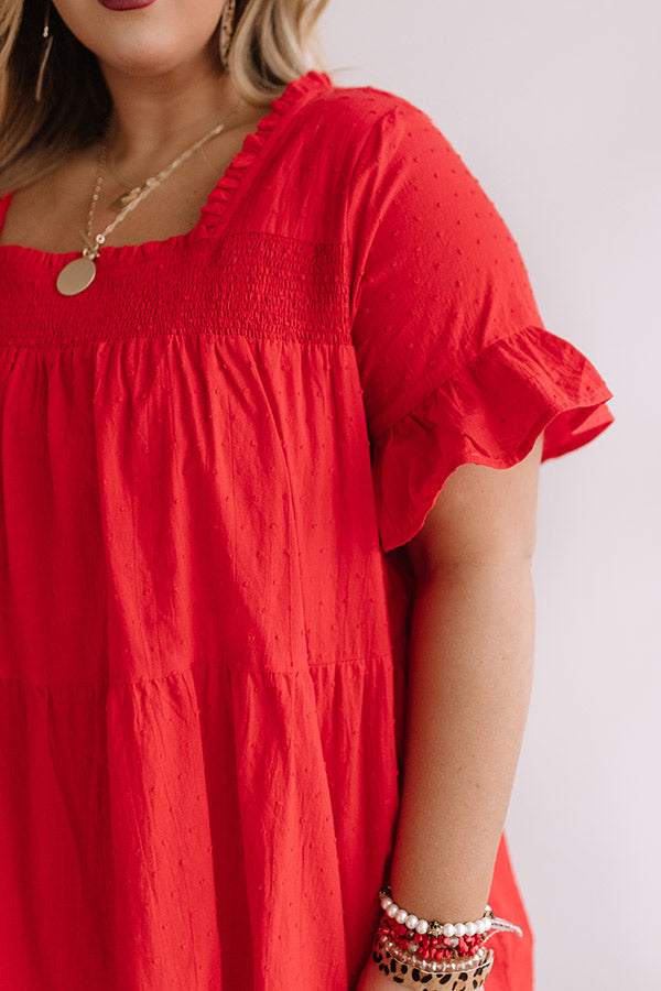 Beyond Bali Shift Dress in Scarlet Curves Image - 4