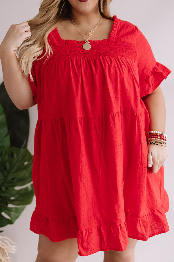 Beyond Bali Shift Dress in Scarlet Curves Image - 3