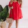 Beyond Bali Shift Dress in Scarlet Curves Image - 1