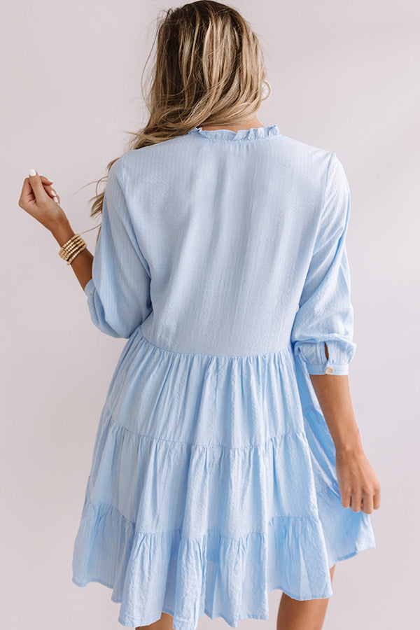 New Beginnings Shift Dress In Sky Blue Image - 4
