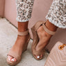 The Lilianna Faux Suede Wedge in Iced Latte Image - 1