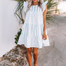 Happiness Forever Stripe Babydoll Dress in Sky Blue Image - 1