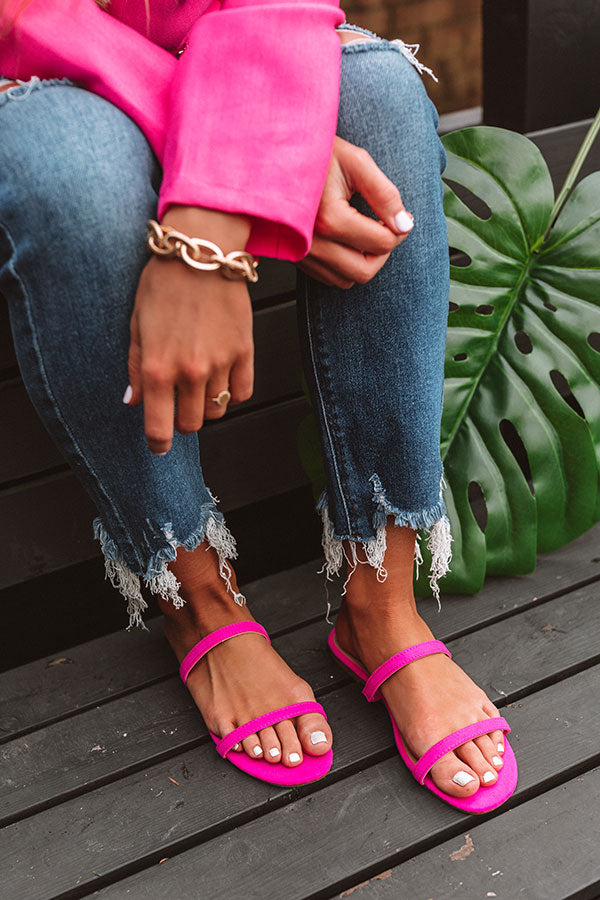 The Lyla Sandal In Hot Pink Image - 3