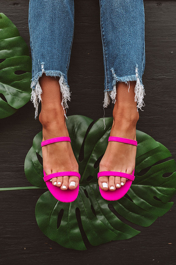 The Lyla Sandal In Hot Pink Image - 4