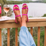 The Lyla Sandal In Hot Pink Image - 1