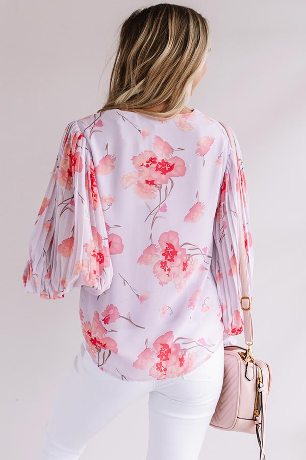 Quietly Crushing Floral Shift Top Image - 5