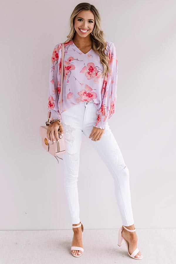 Quietly Crushing Floral Shift Top Image - 1