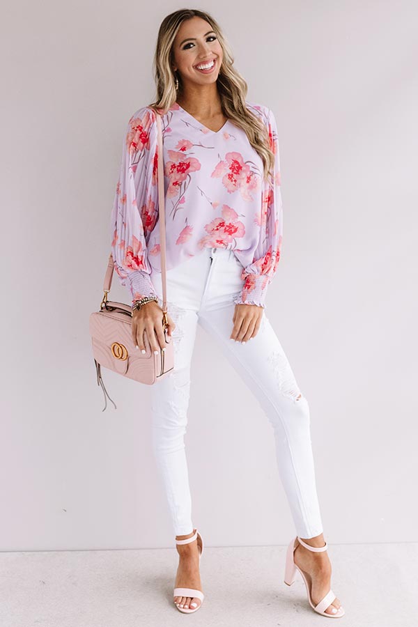 Quietly Crushing Floral Shift Top Image - 4