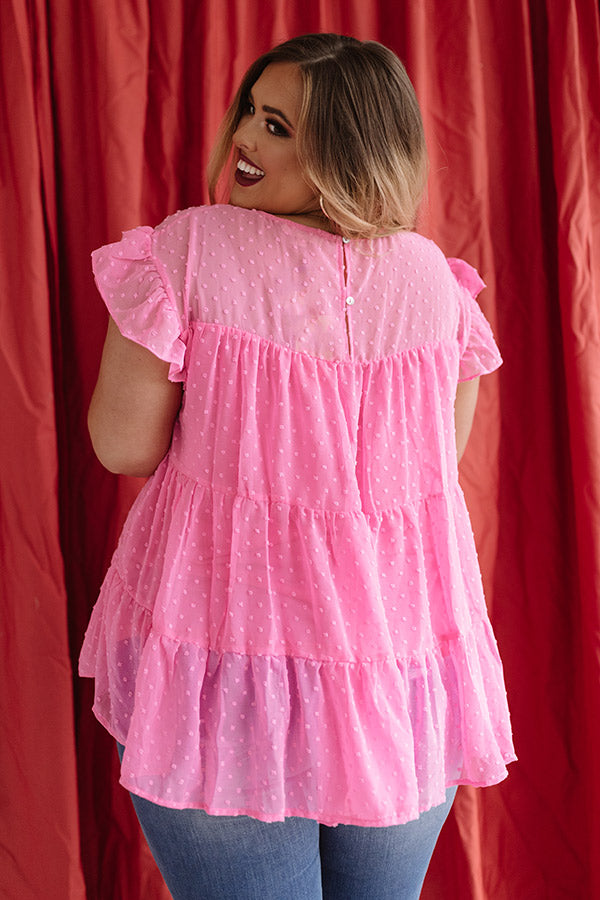 My Sweet Side Shift Top In Pink Curves Image - 5