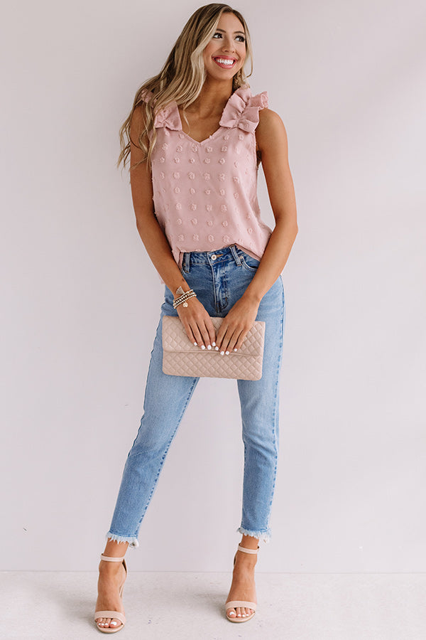 Well Connected Shift Tank In Blush Image - 4