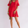 Bahama Brunch Babydoll Dress in Red Image - 1