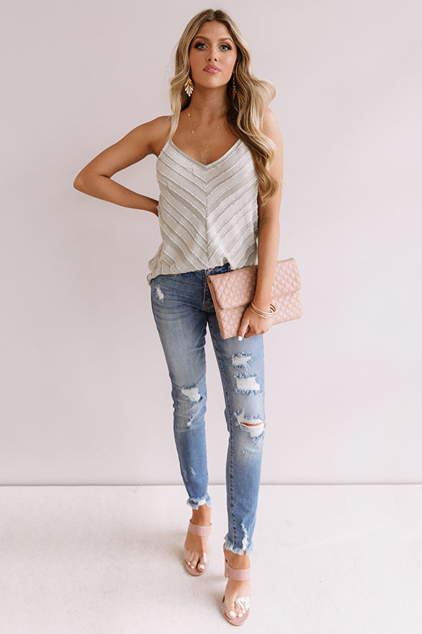 Breezy Nights Shift Tank In Pear Curves main image 0