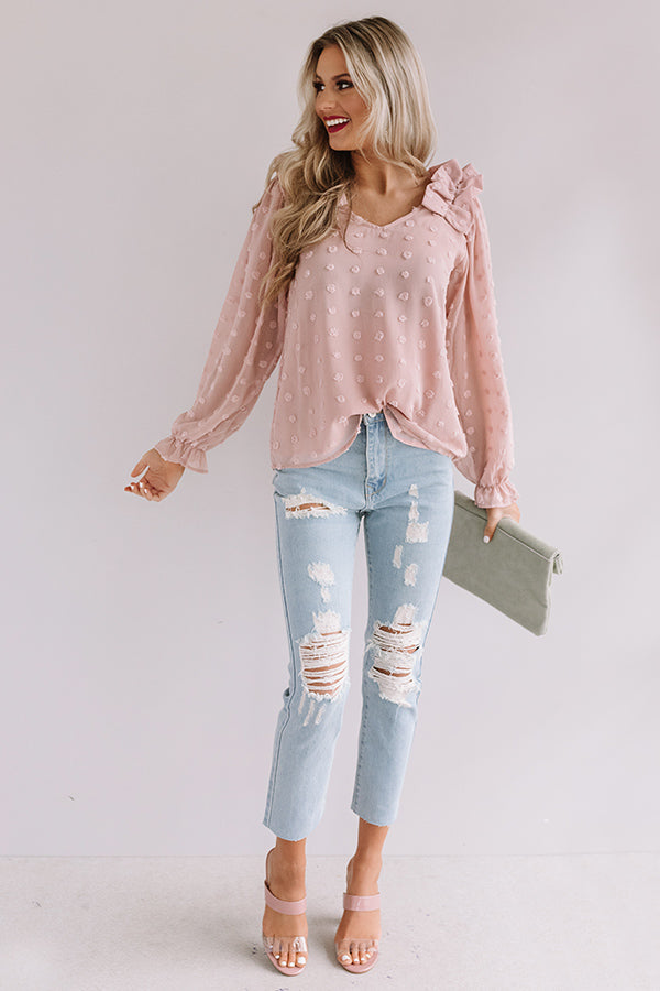 Romantic In Rome Shift Top In Light Blush Image - 2