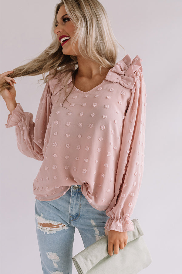 Romantic In Rome Shift Top In Light Blush Image - 4
