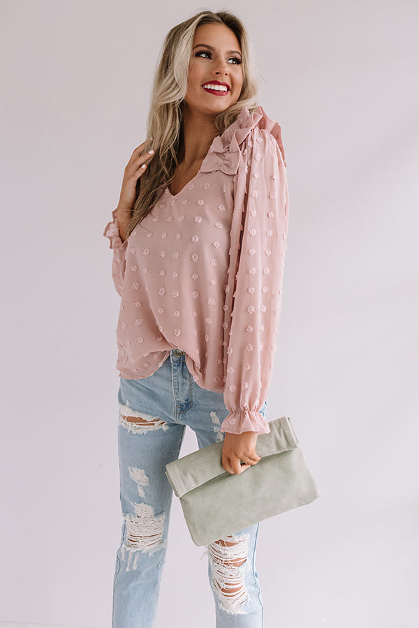 Romantic In Rome Shift Top In Light Blush Image - 3