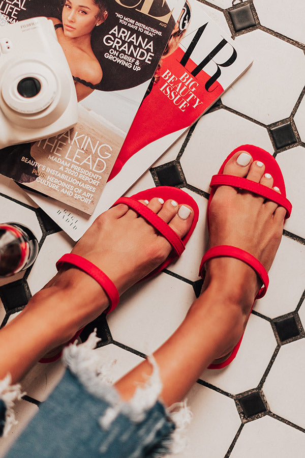 The Lyla Sandal In Red Image - 1