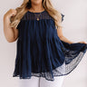 My Sweet Side Shift Top In Navy Curves Image - 1