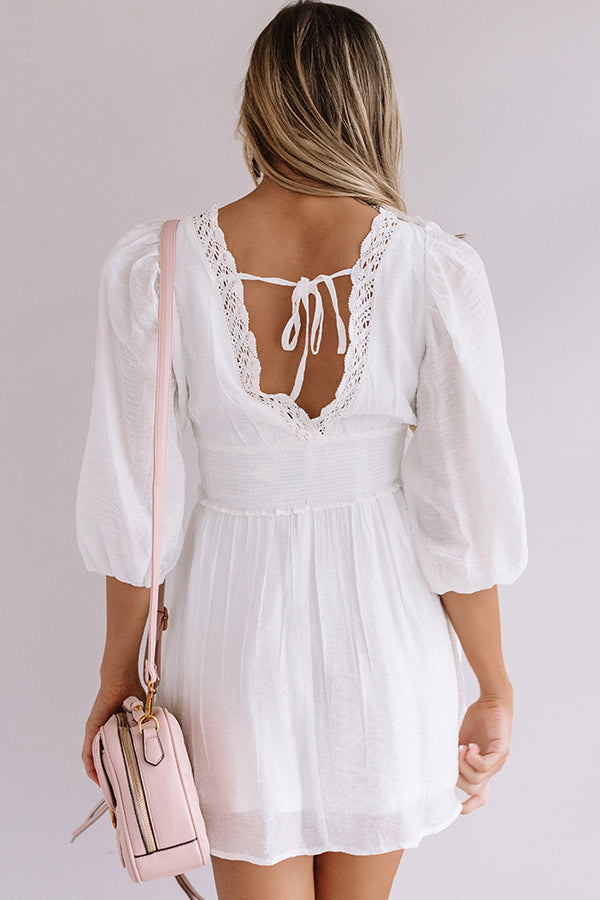 Crochet Trim Dress