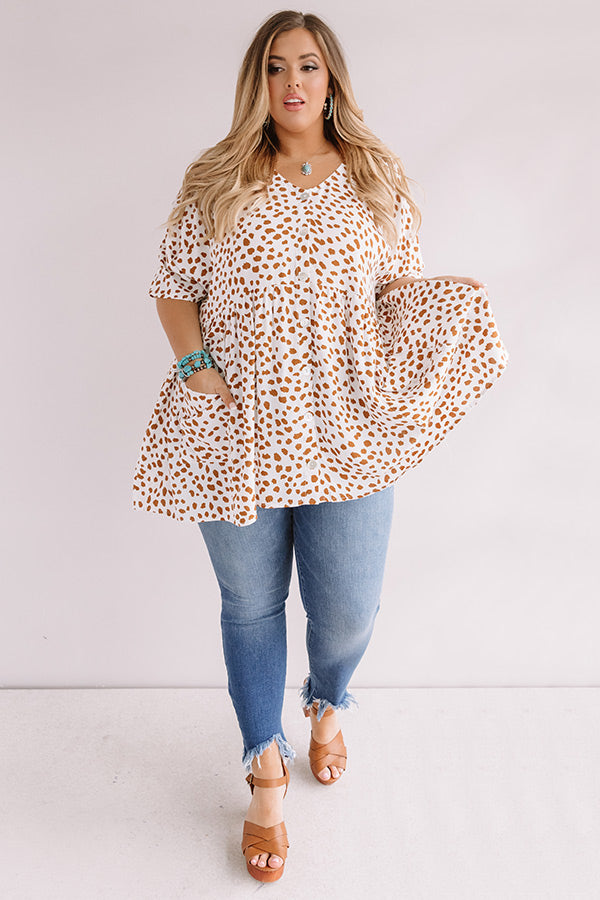 Sweet Promises Babydoll Tunic Top Curves