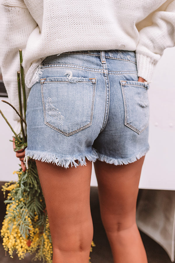KanCan The Lyla Distressed Midrise Shorts Image - 3