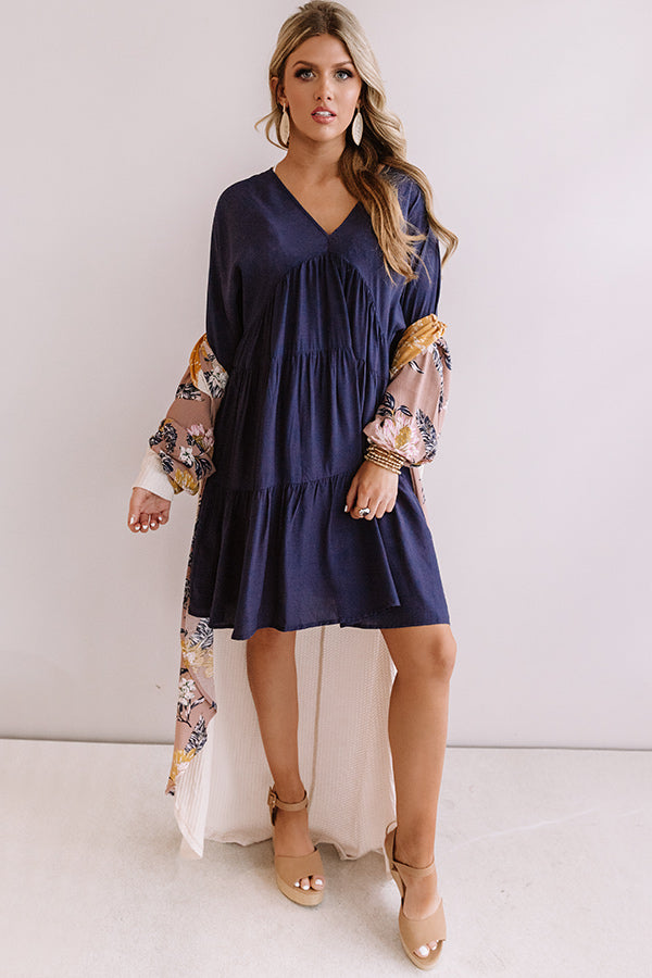 Santorini Swooning Babydoll Dress In Navy – Impressions Online Boutique