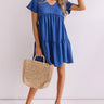 Bali Daydream Babydoll Dress In Blue Image - 1