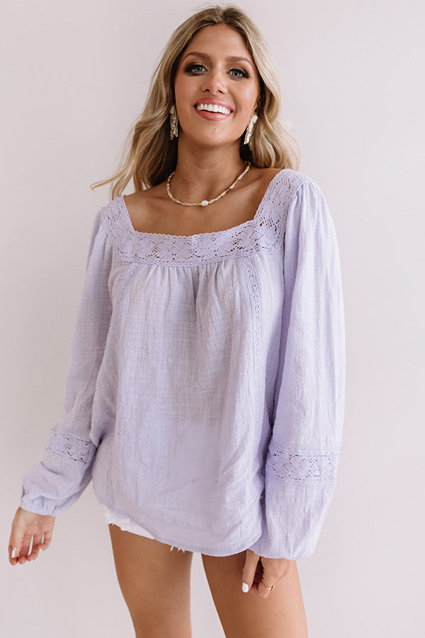 Love Island Shift Top In Lavender Image - 2