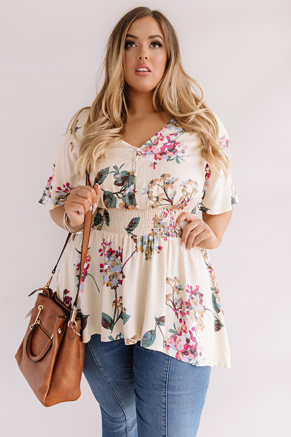 Cabo San Chic Floral Tunic Curves Image - 1