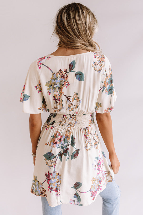 Cabo San Chic Floral Tunic Image - 5