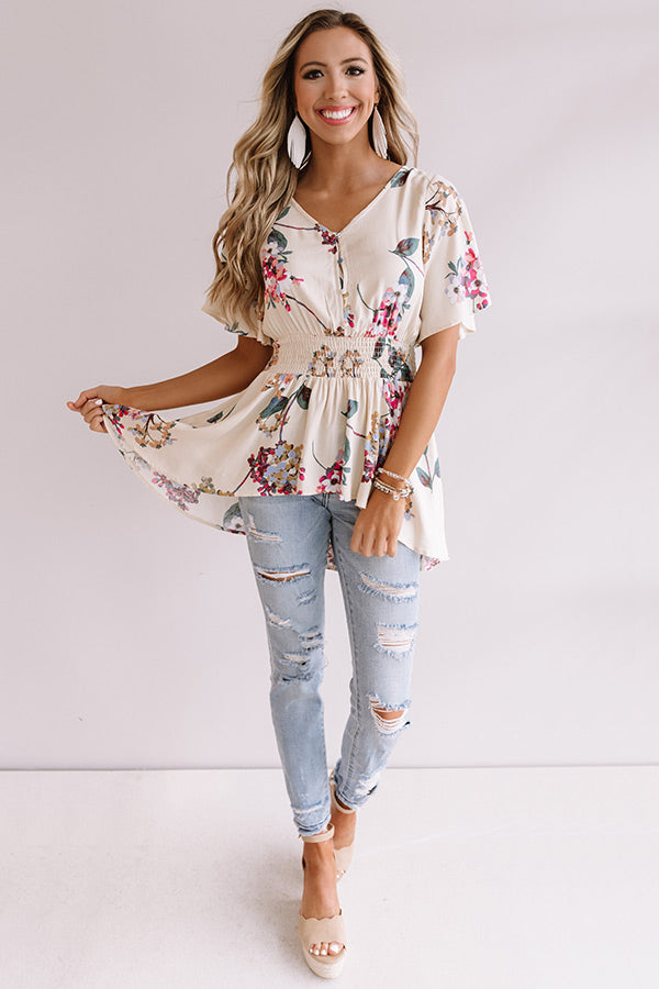 Cabo San Chic Floral Tunic Image - 2