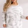 Let's Lounge Camo Sweatshirt Curves Image - 1