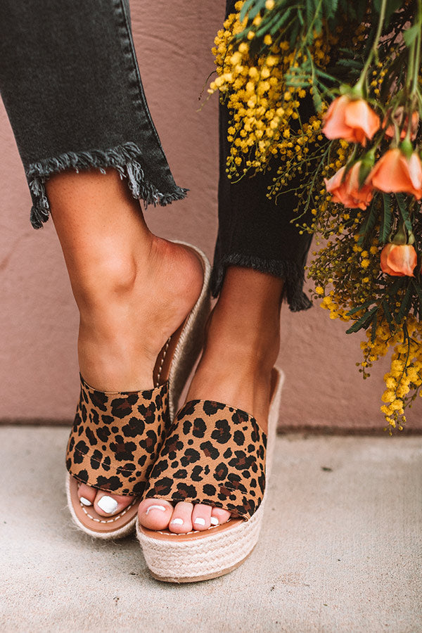 The Kelsie Espadrille Wedge In Leopard Image - 1