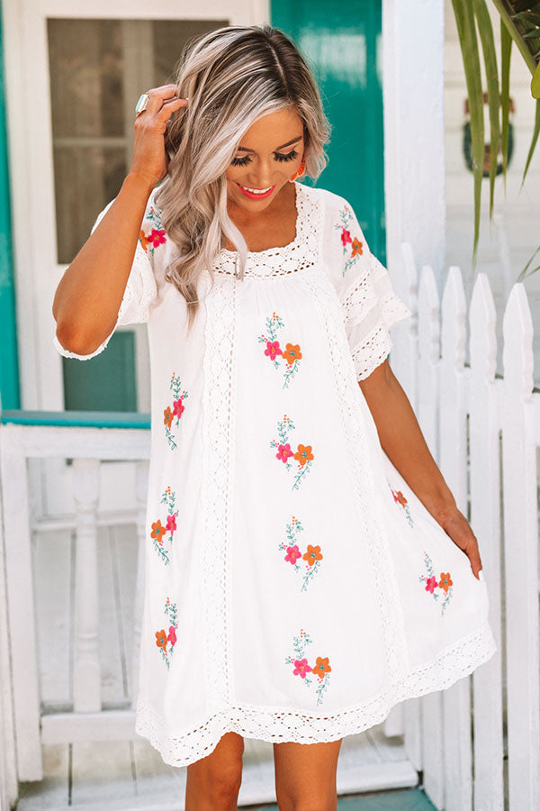 Round Trip To Tahiti Embroidered Dress Image - 2