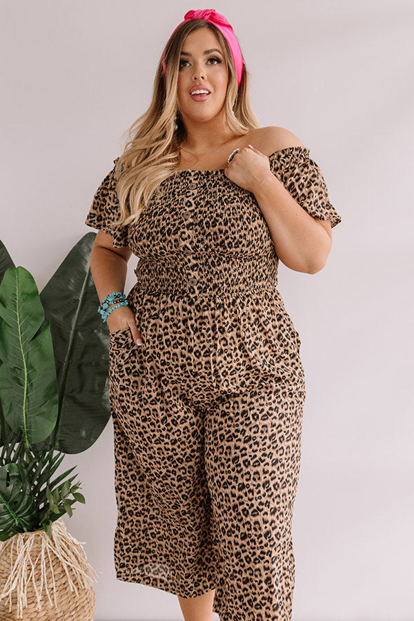 VIP Resort Leopard Jumpsuit Image - 2