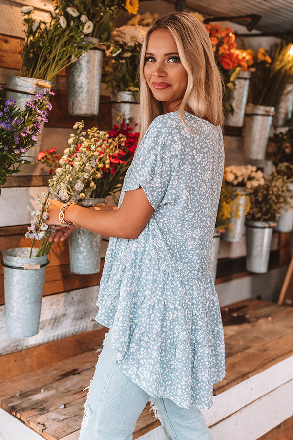 All My Love Shift Top In Airy Blue Image - 2