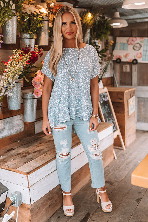 All My Love Shift Top In Airy Blue Image - 4