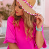 Tour De Chic Gingham Hat In Pink Image - 1