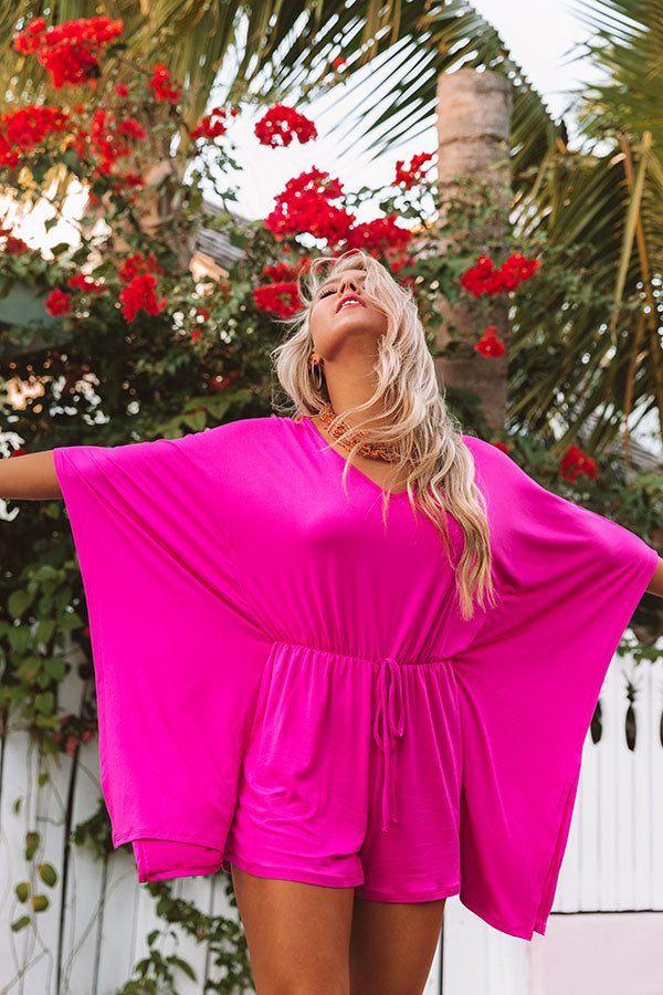 Cute As Can Be Romper In Hot Pink Image - 4