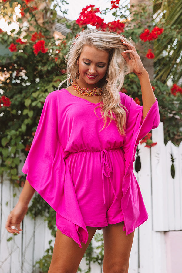 Cute As Can Be Romper In Hot Pink Image - 5